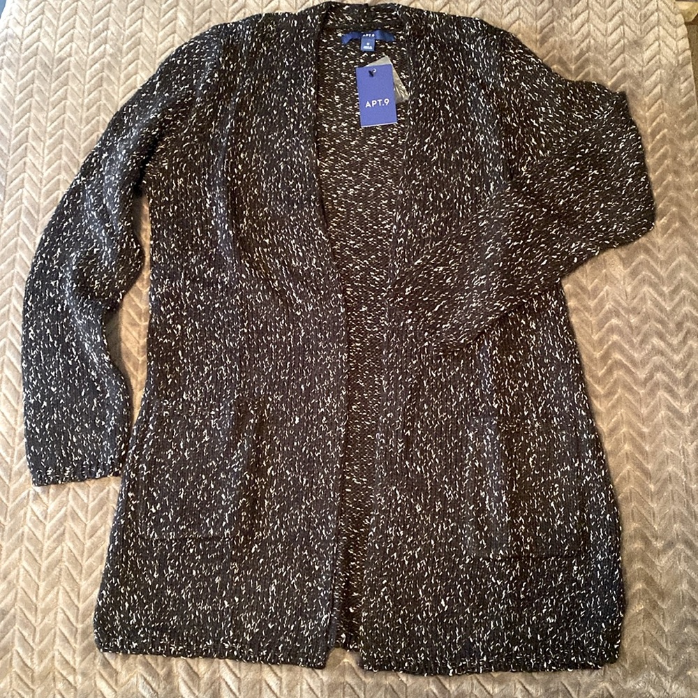 NWT Apt. 9 Open Front Cardigan
